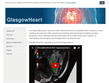 Tablet Screenshot of glasgowheart.org